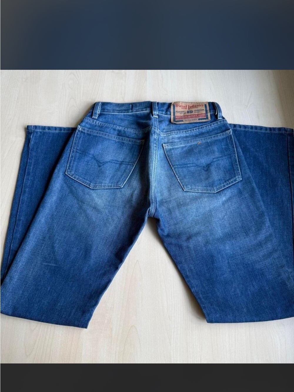 Diesel Blue Straight-Leg Jeans